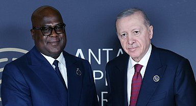 Erdoğan, Kongo Demokratik Cumhuriyeti Cumhurbaşkanı Tshisekedi ile görüştü