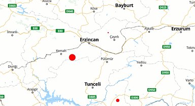Erzincan'da deprem