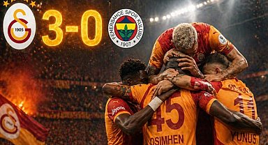 Galatasaray derbide farklı kazandı: 3-0