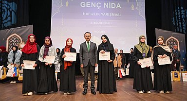 Genç Nida Hafızlık Yarışması'nın 2. Bölge finalistleri ödüllerini aldı