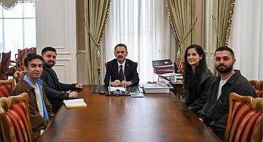 Genç Romanlar Sivil İnisiyatifi, Vali Aktaş’ı ziyaret etti