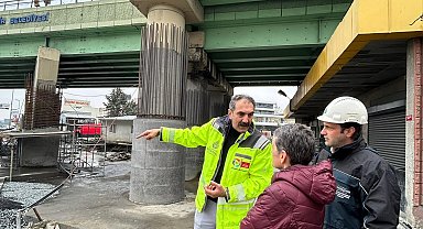 İBB, M1A hattındaki viyadüklerde güçlendirme çalışması yürütüyor