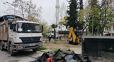 İhsaniye Merkez Camii çevre düzenleme çalışmaları başladı