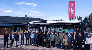 Karsan Otonom e-ATAK İsveç’te turistleri kayak merkezlerine taşıdı