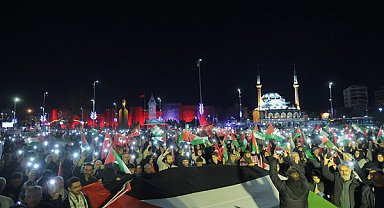 Kayseri’de Filistin’e destek yürüyüşü düzenlendi