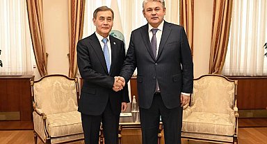 Kazakistan Cumhuriyeti Dışişleri Bakanı Kosherbayev, Yermekbayev ile görüştü