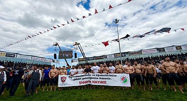 Kepez Yağlı Güreşleri'nde pehlivanlar er meydanına çıktı