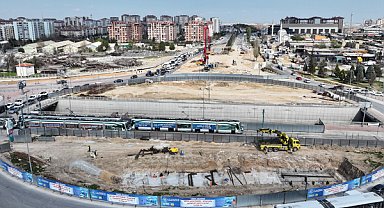 Konya’da Otogar Kavşağı ve Tramvay Hattı çalışmaları devam ediyor