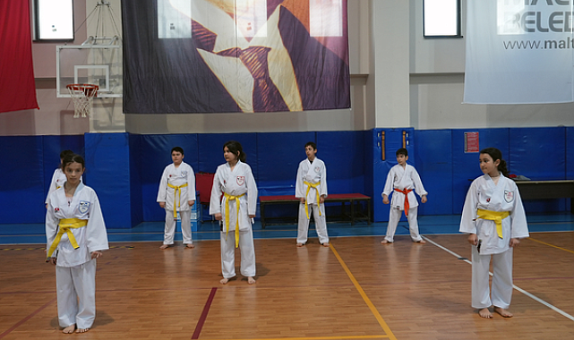 Maltepe’de karate kursu öğrencileri mezun oldu