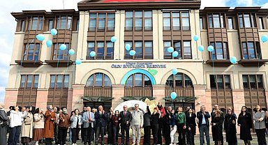 Ordu’da otizm farkındalığı için mavi balonlar gökyüzüne bırakıldı