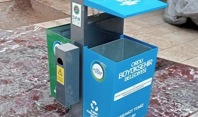 Ordu’da sıfır atık kutuları kuruluyor