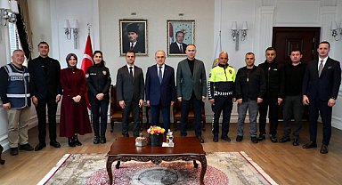 Ordu Valisi Erol, polis haftası kapsamında emniyet heyetini ağırladı