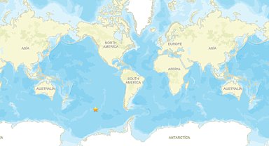 Pasifik Antarktika Sırtı’nda 5.6 büyüklüğünde deprem