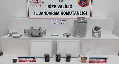 Rize’de uyuşturucu operasyonu