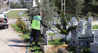 Siirt’te mezarlıklarda bahar temizliği çalışmaları başlatıldı
