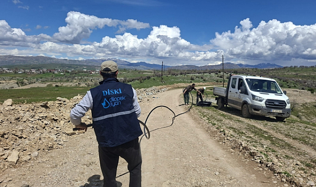 Silvan'da içme suyu hattı çalışması başlatıldı