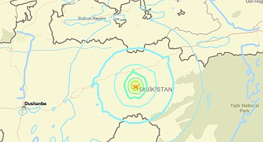 Tacikistan'da deprem