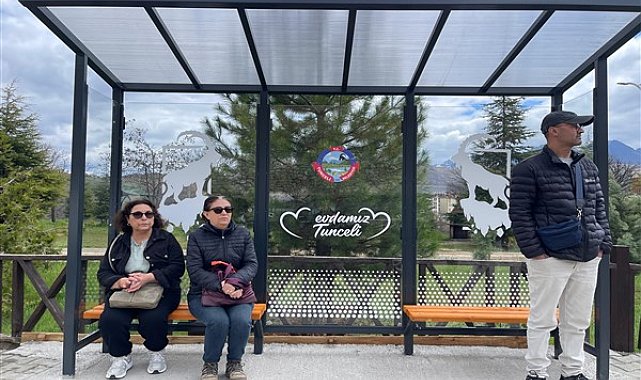 Tunceli’de toplu ulaşım durakları yenileniyor