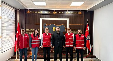 ​Türk Kızılay Hatay heyeti, Samandağ İlçe Emniyet Müdürü Nacioğlu’nu ziyaret etti