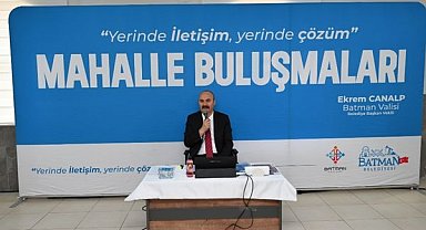 Vali Canalp, Karşıyaka mahallesinde vatandaşlarla buluştu