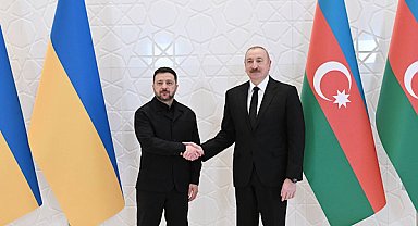 Zelenski, Azerbaycan Cumhurbaşkanı Aliyev ile bir araya geldi