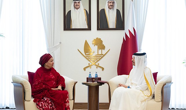 Al Thani, BM Genel Sekreter Yardımcısı Muhammed ile görüştü