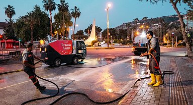 Alanya’da bayram öncesi temizlik çalışmaları başlatıldı