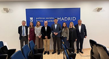 Aliağa Belediyesi heyeti, Madrid’de sosyal hizmetler temaslarında bulundu