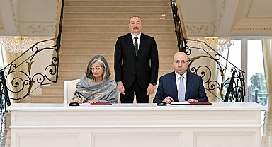 Aliyev, BM İnsan Yerleşimleri Programı İcra Direktörü Rossbach ile görüştü