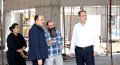 Altay, Mevlana Türbesi Arkası Kentsel Yenileme Projesi inşaatını ziyaret etti