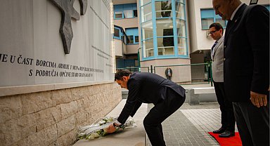 Aydın, Saraybosna’da şehitlik töreni ve Beyaz Tabya açılışına katıldı