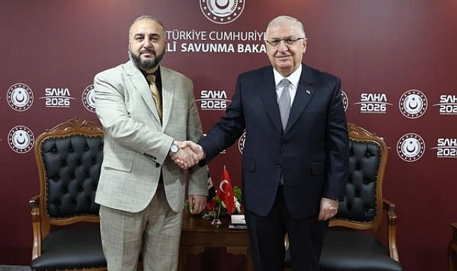 Bakan Güler, SAHA 2026’da Suriye Savunma Bakanı Kasra ile görüştü