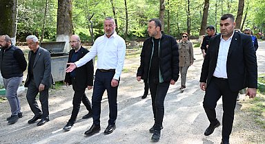 Başkan Karabatı, Yeniköy Piknik Alanı’nda yapılan çalışmaları inceledi