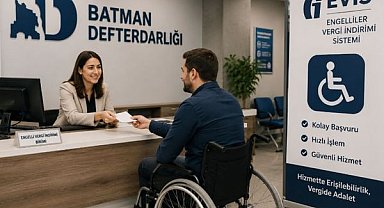 Batman Defterdarlığından engellilere dijital vergi kolaylığı