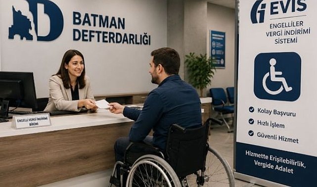 Batman Defterdarlığından engellilere dijital vergi kolaylığı