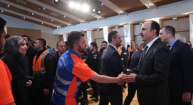 Bayramlaşma programında belediye hizmetleri ve projeler değerlendirildi