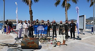 Bodrum’da deniz dibi temizliği Kumbahçe’de başladı
