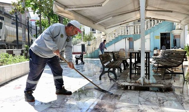 Buca’da İbadethaneler Kurban Bayramı öncesi temizlendi