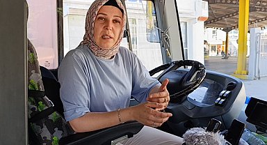 BURULAŞ bünyesinde görev yapan kadın otobüs sürücüsünden ilk yardım müdahalesi