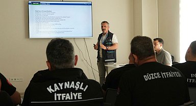 Düzce İtfaiyesi doğalgaz yangınlarına müdahale eğitimi aldı