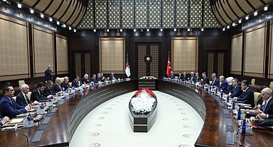 Erdoğan ve Tebbun, Türkiye-Cezayir Stratejik İş Birliği Konseyi Toplantısı’na katıldı