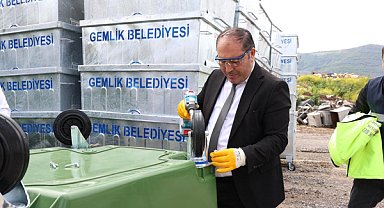 Gemlik’te yeni nesil çöp konteynerleri hizmete girdi