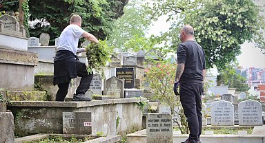 Giresun’da bayram öncesi mezarlıklarda bakım ve temizlik çalışması yürütüldü