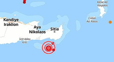 Girit Adası'nda deprem