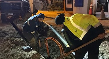 Karabük’te altyapı çalışmaları gece sürdürülüyor
