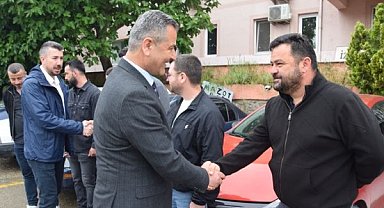 Kocaeli' de Fen İşleri personeline bayram ziyareti