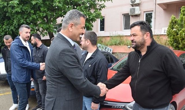Kocaeli' de Fen İşleri personeline bayram ziyareti