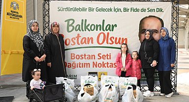 Konya’da “Balkonlar Bostan Olsun” projesi başladı