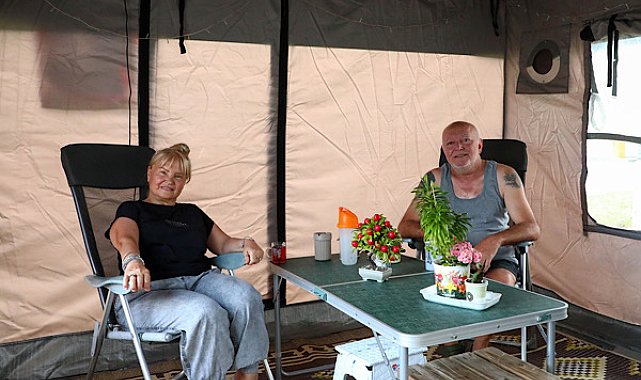 Konyaaltı Karavan Park’ta bayram öncesi yoğunluk yaşanıyor