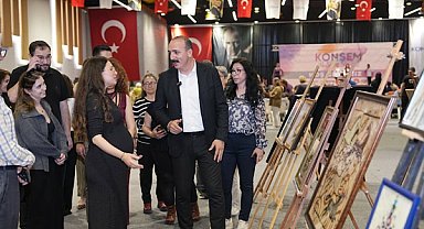 Konyaaltı’nda KONSEM yıl sonu sergisi açıldı